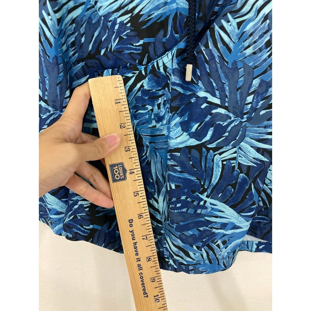 Vilebrequin Swim Trunks 5XL Blue Tropical Palm Moorea Luxury Board Shorts